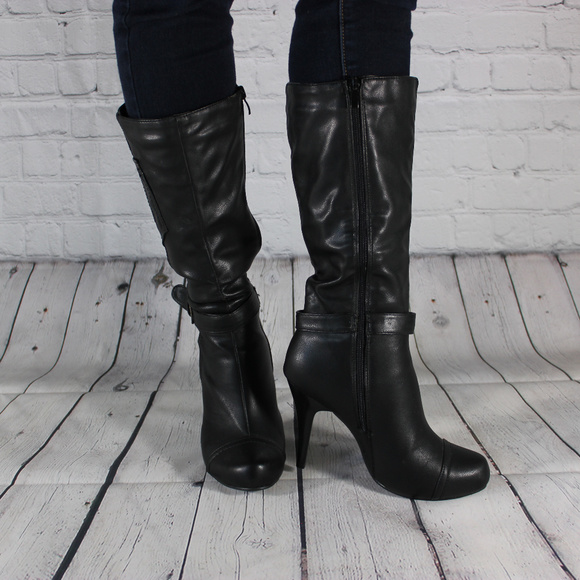 SPICY HIGH HEEL PIRATE BOOT WITH STRAP - Picture 2 of 2